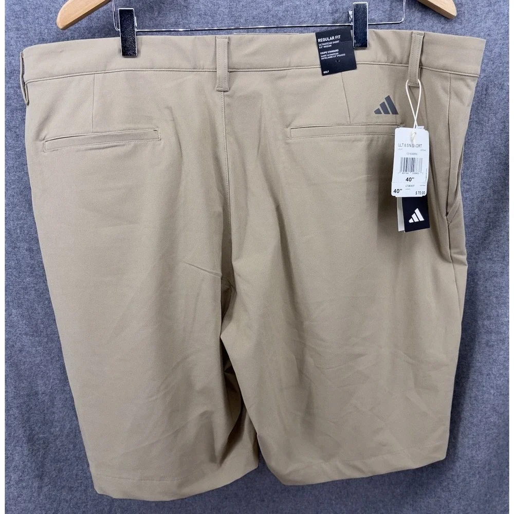 New Adidas Ultimate 365 Stretch Golf Shorts 40‎ Solid Tan Brown  8.5